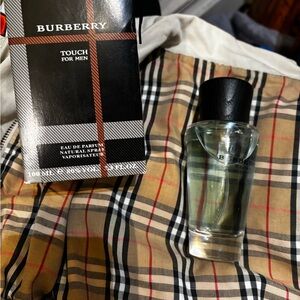 Burberry bundle reversible jacket Large and 3.3fl oz cologne